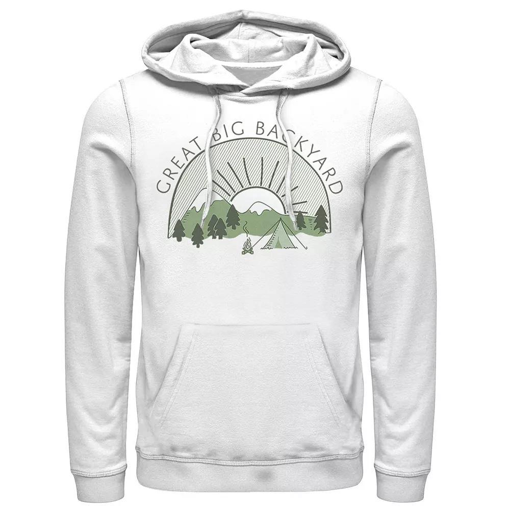 Men's Great Big Backyard Camping Hoodie, Size: Large, White Product Image