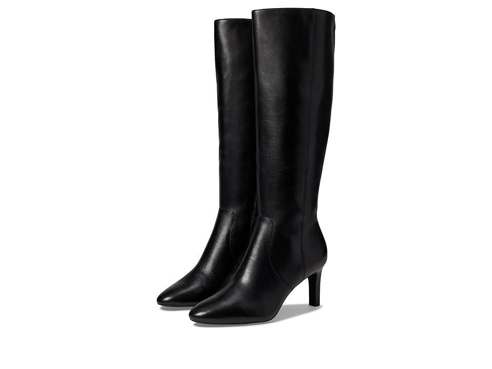 Schutz Womens Maryana Croc-Embossed Block Heel Pointed-Toe Tall Boots Product Image