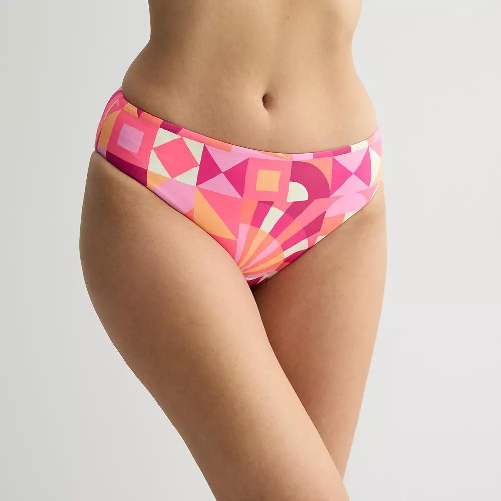 Women's Freshwater Reversible Hipster Swim Bottoms, Size: XL, Kaleidoscope Team Product Image