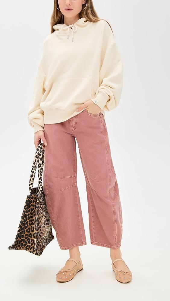 Free People Good Luck Mid Rise Barrel Jeans | Shopbop Product Image