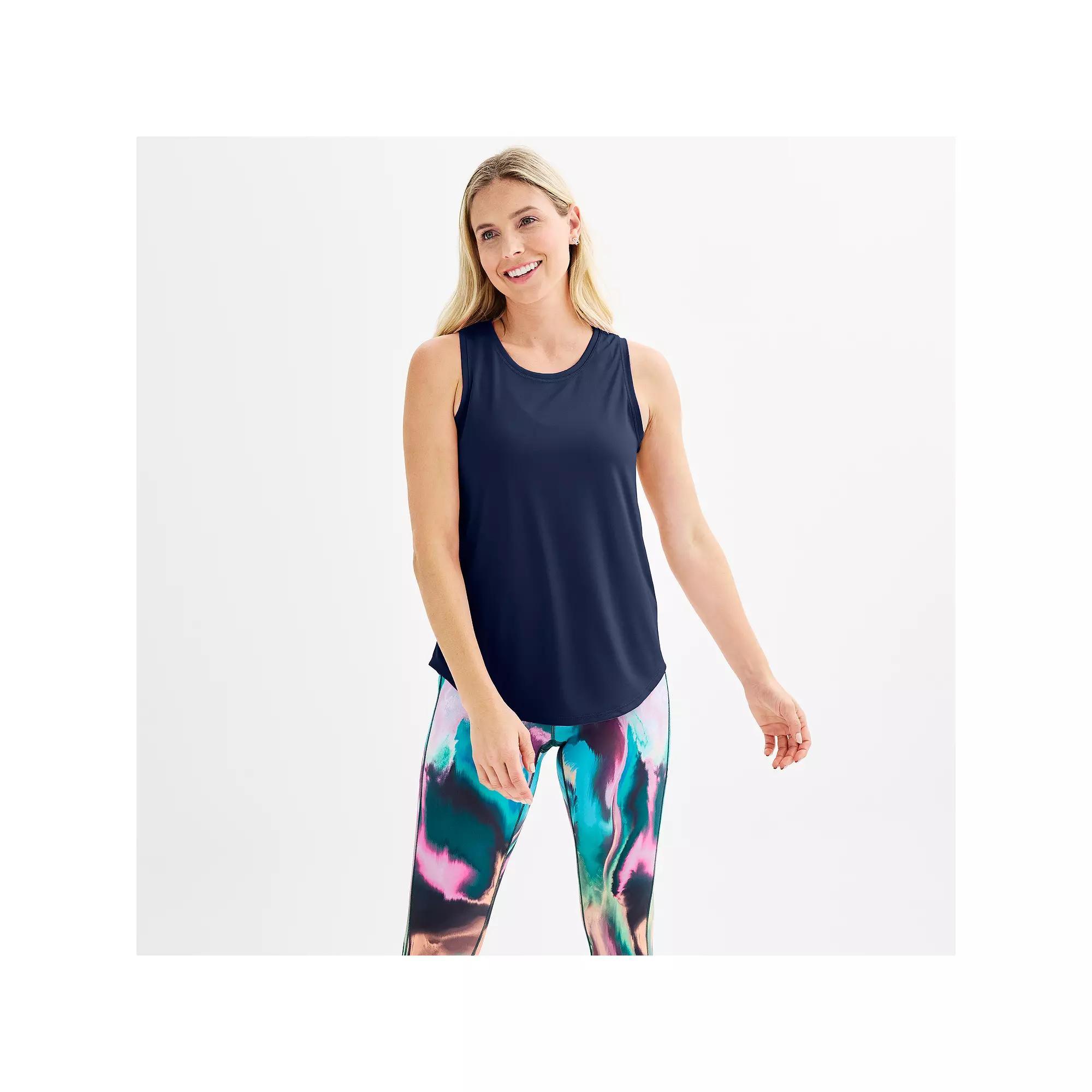 Women's Tek Gear® Dry Tek Tank Top, Size: Large, Blue Romance Product Image