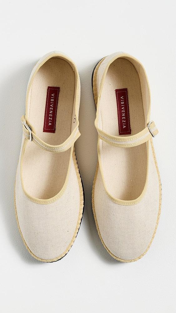 ViBi VENEZiA Classic Linen Mary Janes | Shopbop Product Image