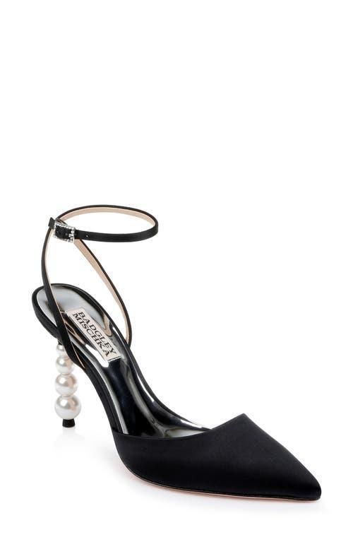 Indie Satin Ankle-Strap Cocktail Pumps Product Image