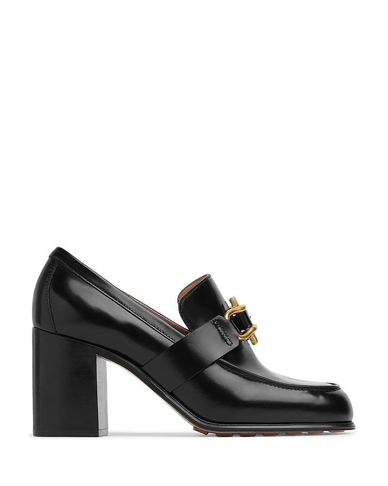 Monsieur Calfskin Leather Bit Pumps Product Image