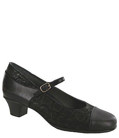 SAS Isabel Leather Kitten Heel Mary Jane Pumps Product Image