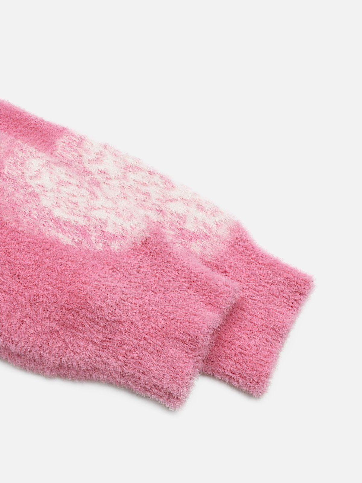 Aelfric Eden Star Graphic Pink Sweater Product Image