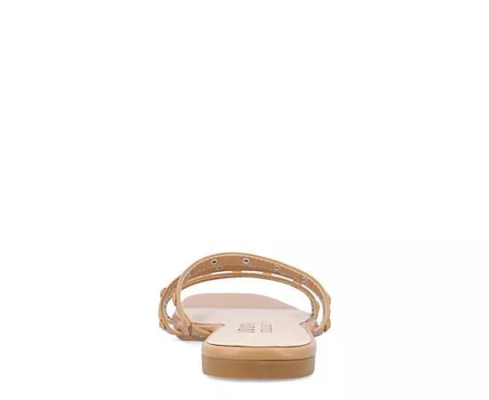 Journee Camarie Women's Embellished Strappy Sandal, Size: 8.5, Beige Product Image