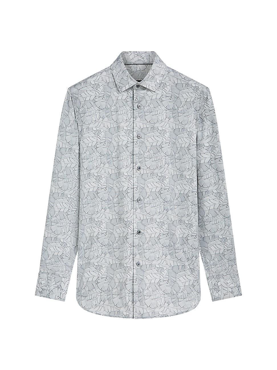 Mens OoohCotton Tech James Leaf Long-Sleeve Shirt Product Image