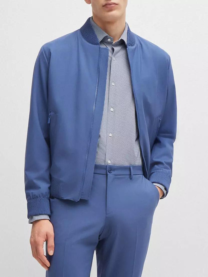 Regular Fit Shirt in Structured Performance Stretch Fabric Product Image