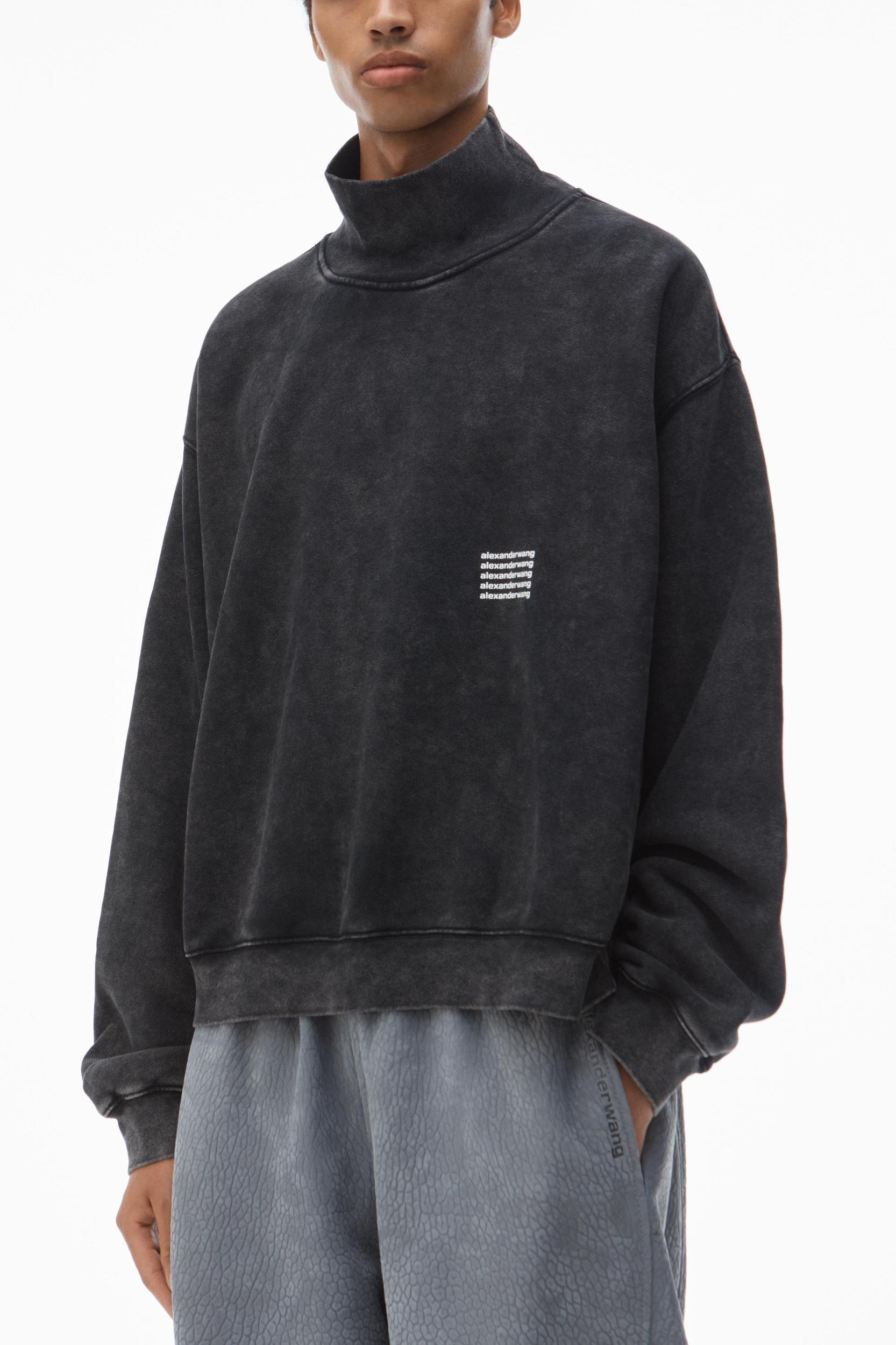 Unisex High Neck Sweatshirt In Dense Fleece  Product Image