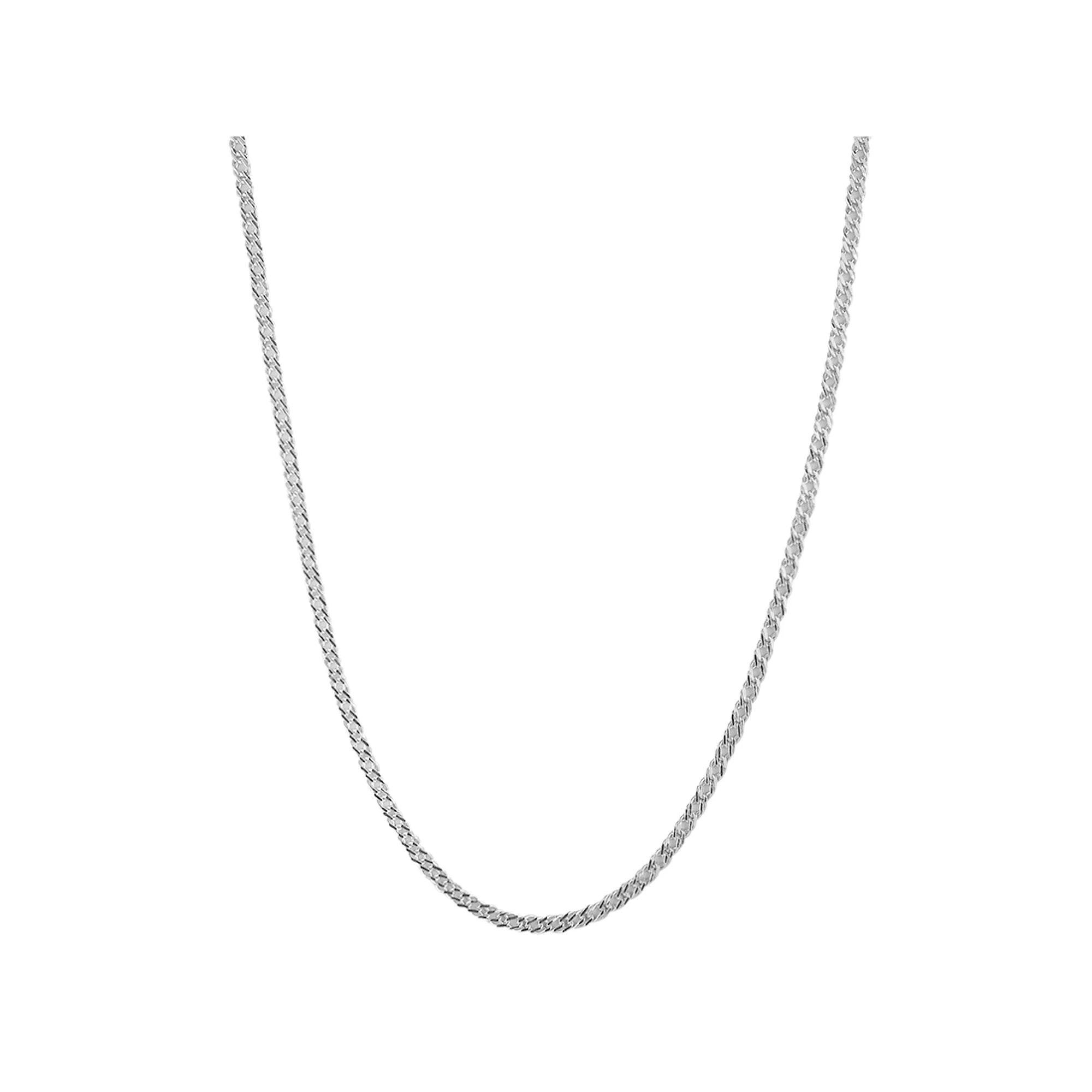 Sunkissed Sterling Double Curb Chain Necklace, Women's, Size: 18", Silver Tone Product Image
