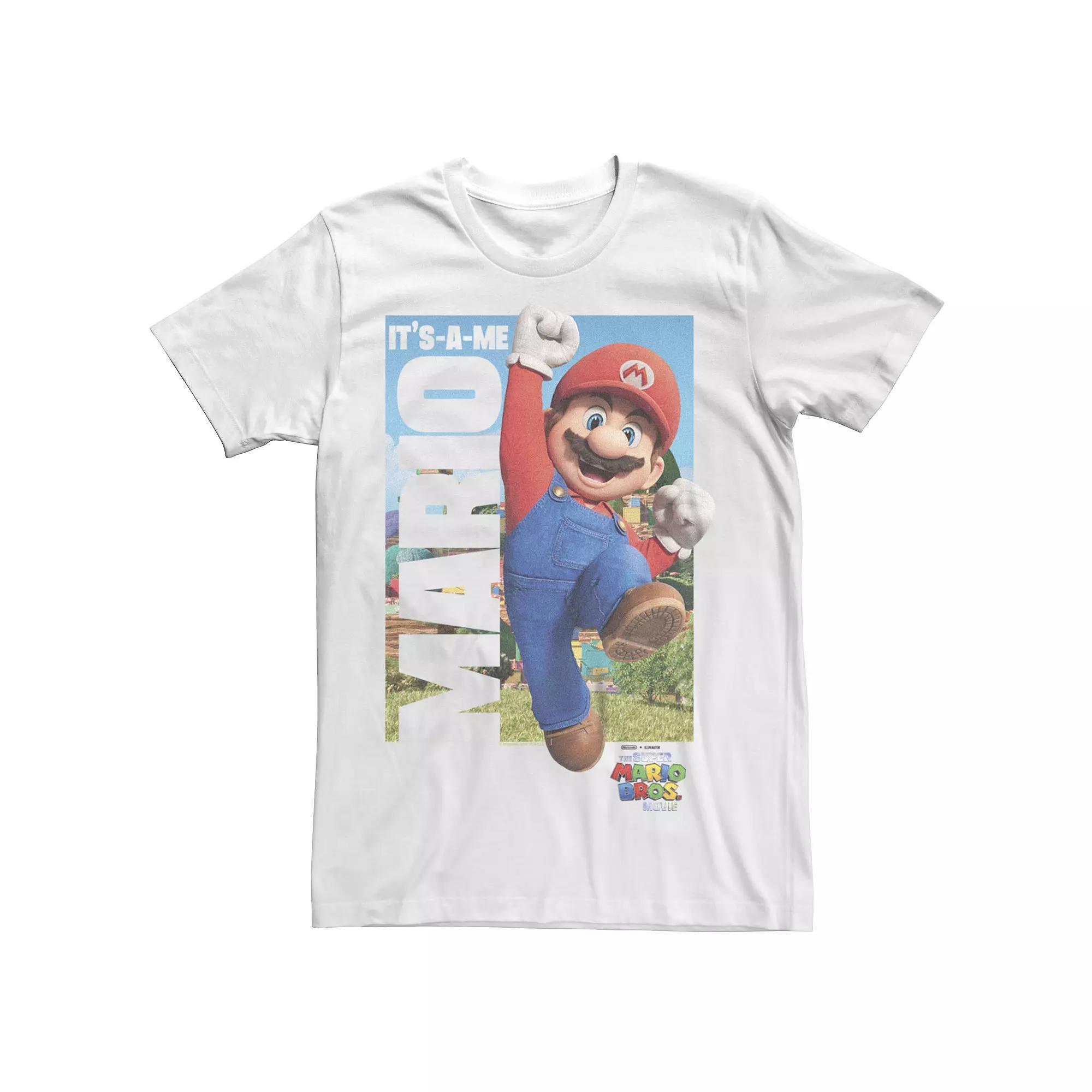 Men's The Super Mario Bros. Movie Iconic Phrase Graphic Tee, Size: Large, White Product Image