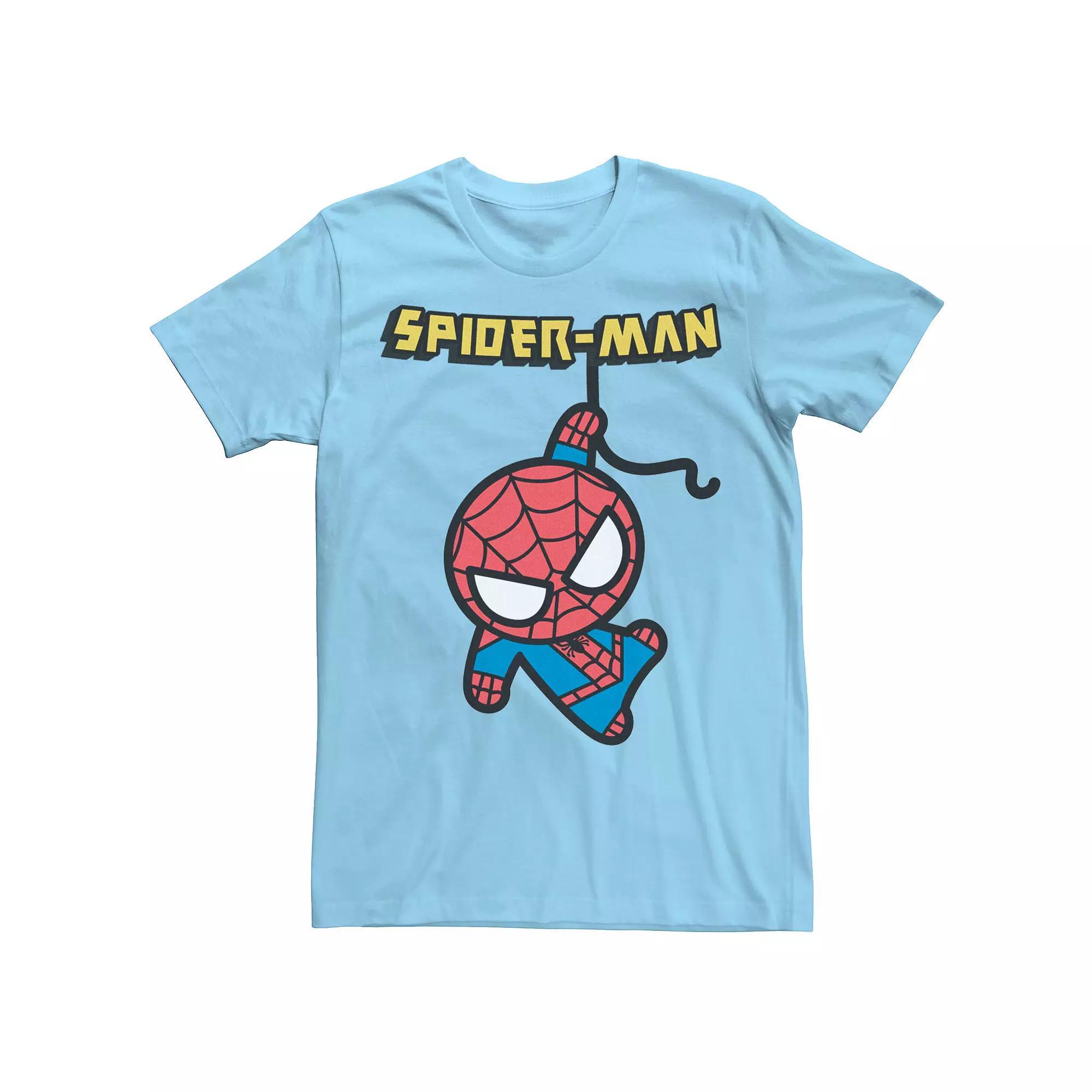 Mens Marvel Spider-Man Hanging Kawaii Tee Product Image