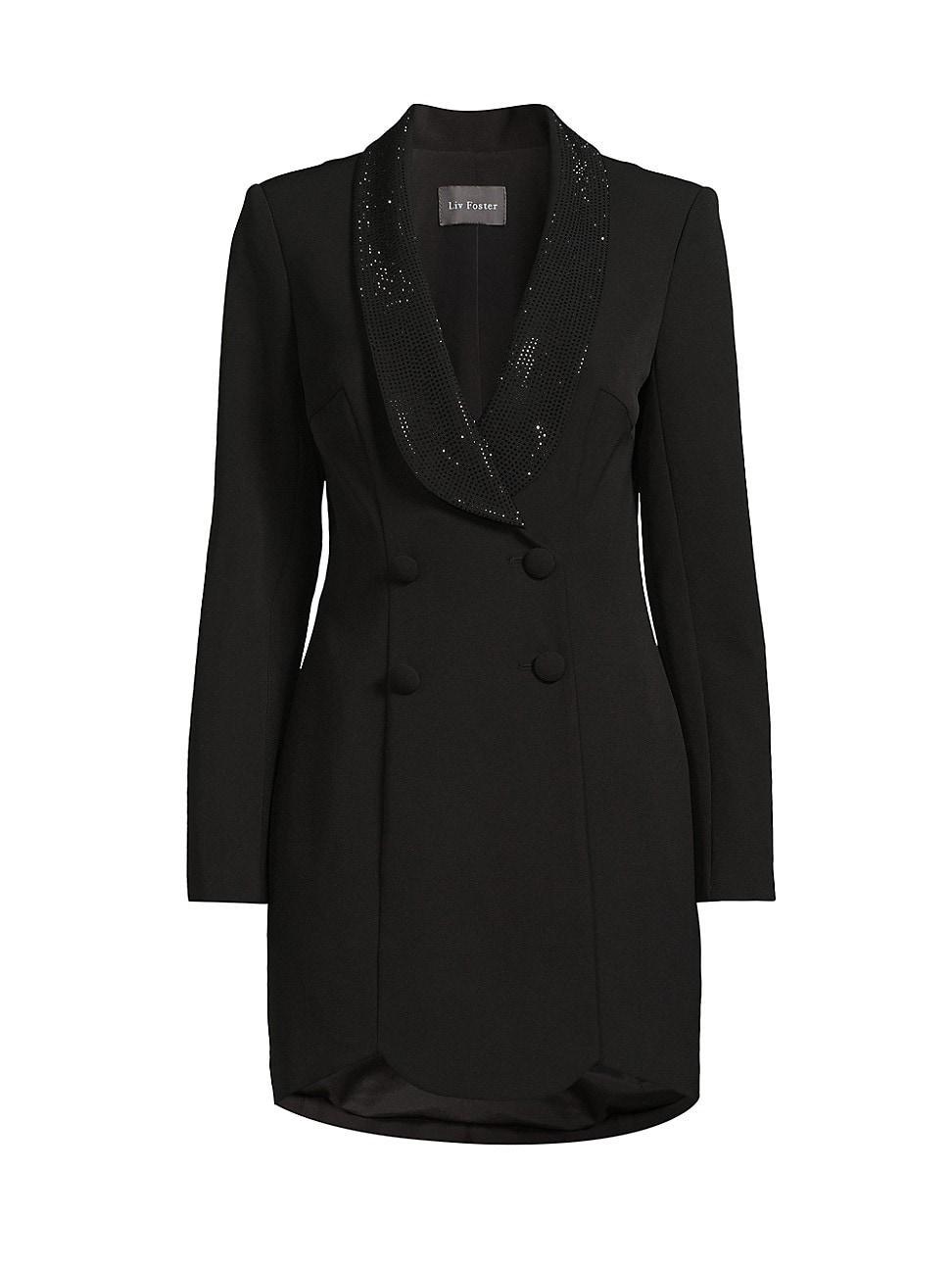 Womens Embellished Lapels Blazer Cocktail Dress Size 0 Product Image