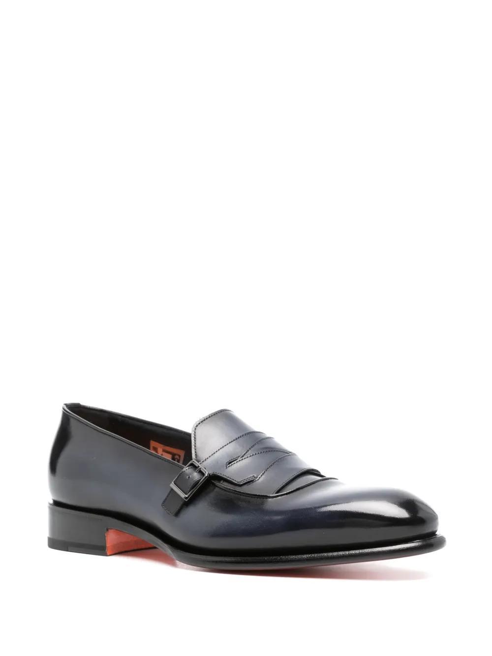 leather monk shoes Product Image
