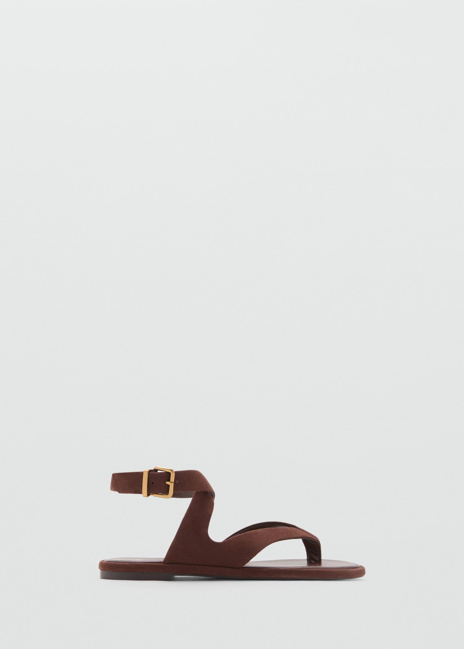 Suede straps sandals - Women | MANGO USA Product Image