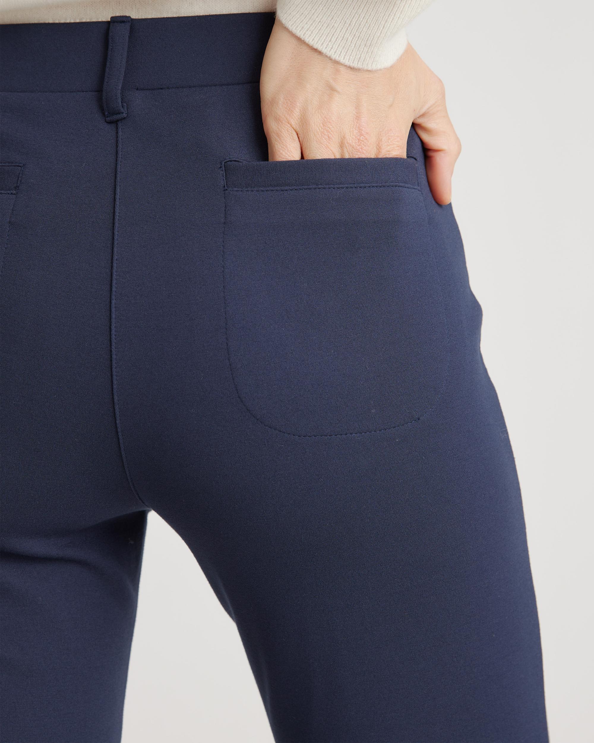 Quince | Women's Ultra-Stretch Ponte Straight Leg 4-Pocket Pants Size XL, Rayon Product Image