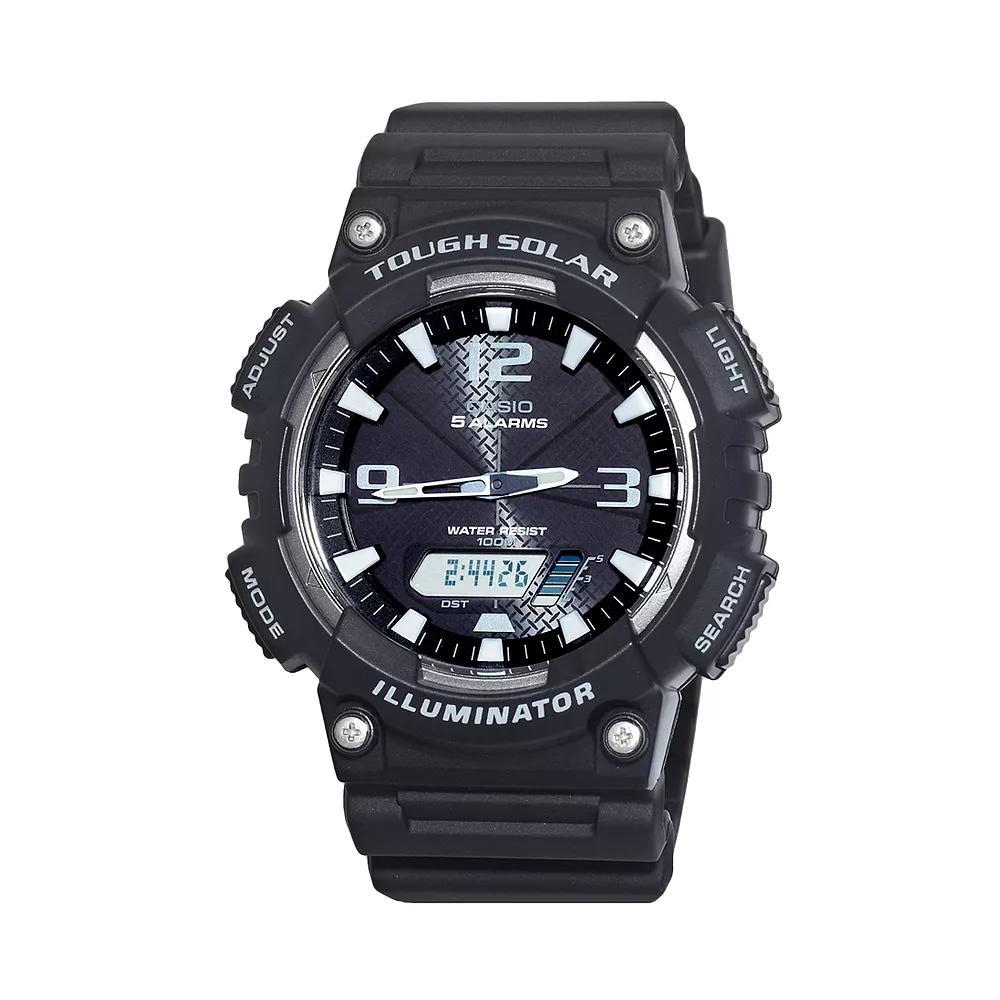 Casio Men's Tough Solar Illuminator Analog & Digital Chronograph Watch, Black Product Image
