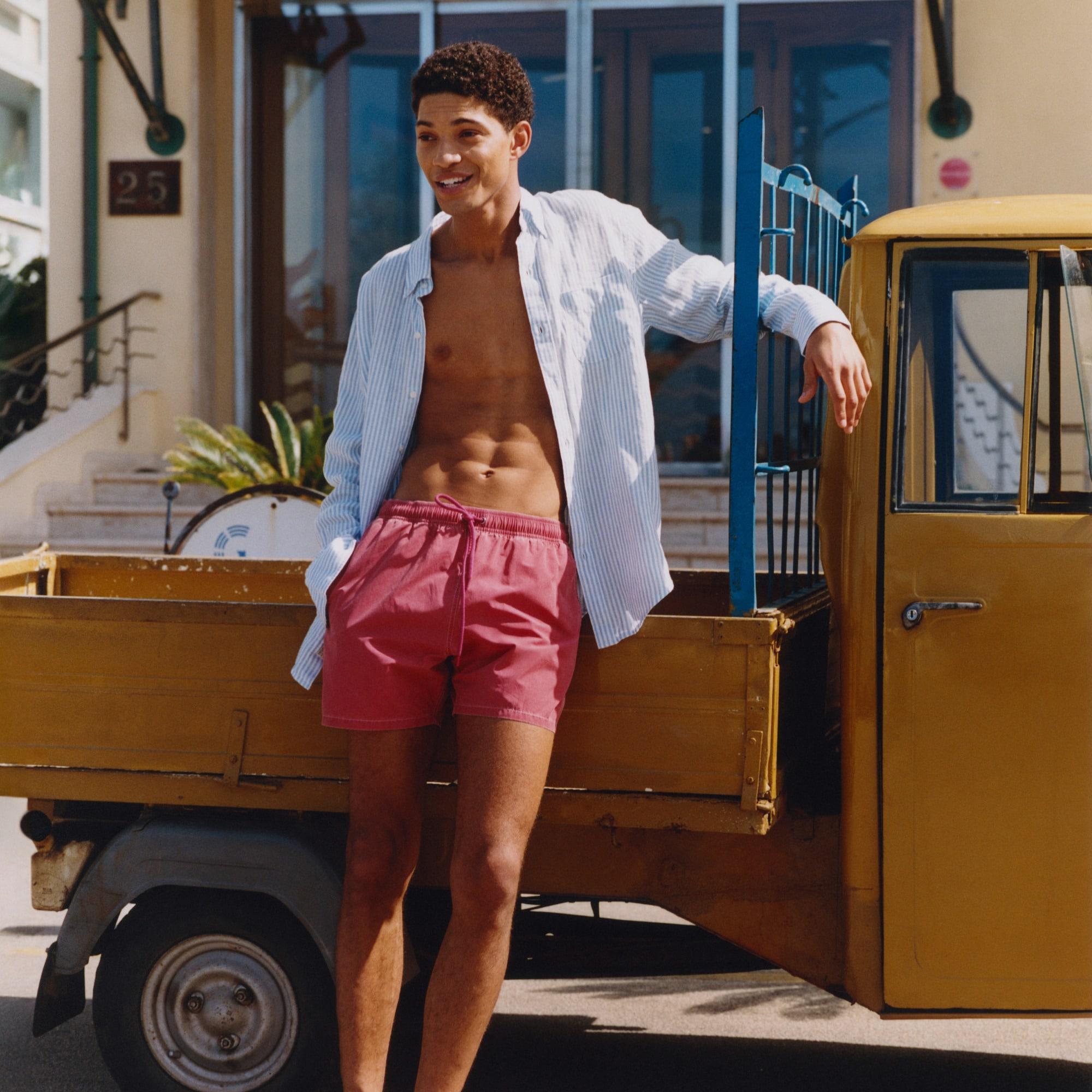 5" pigment-dyed swim trunk Product Image