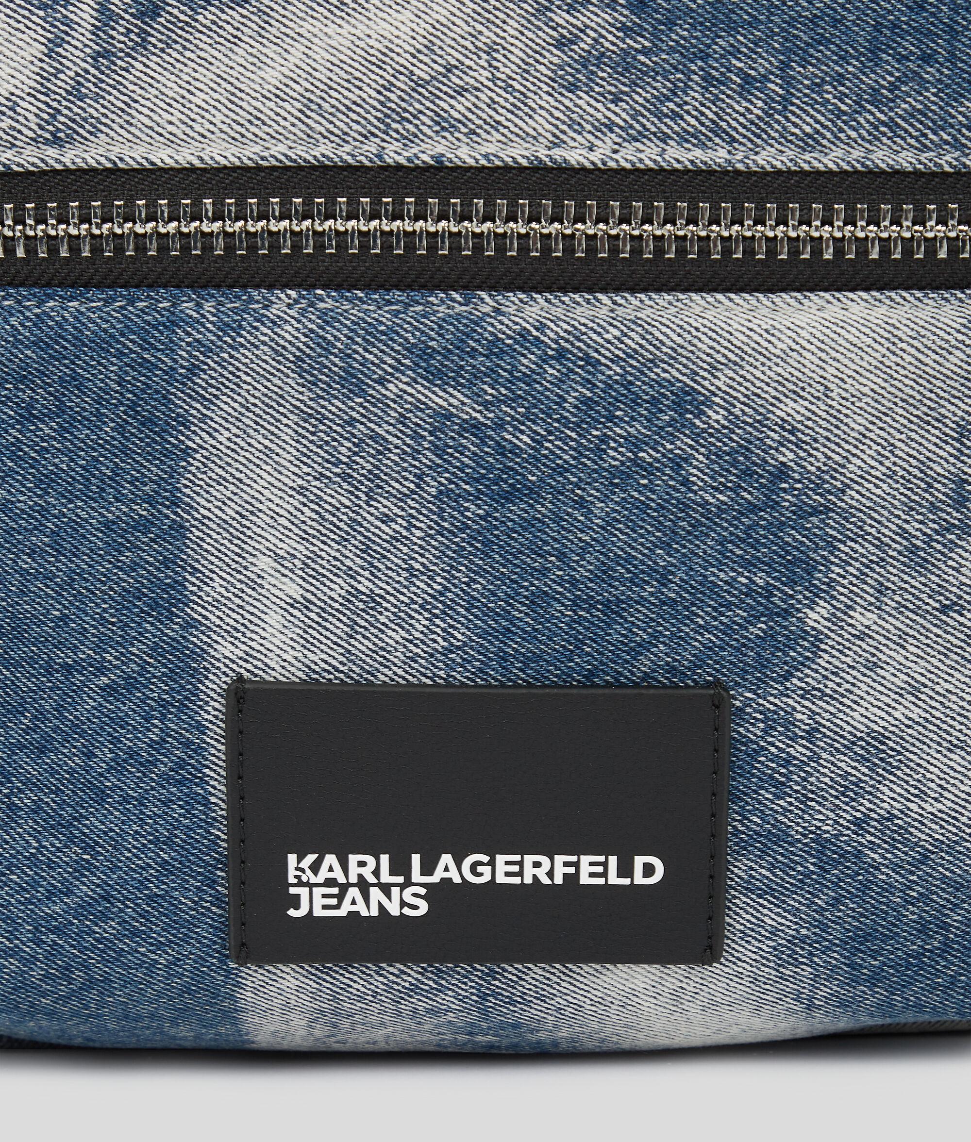 BLEACHED DENIM BACKPACK Product Image