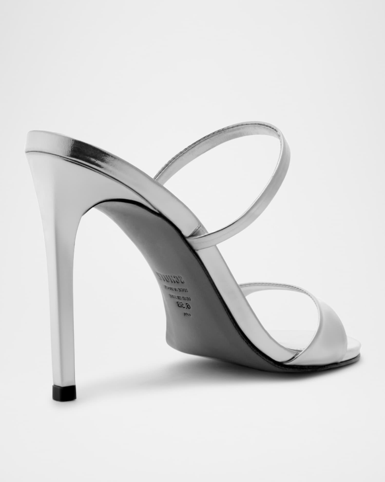 Jessica Leather Stiletto Mule Sandals Product Image
