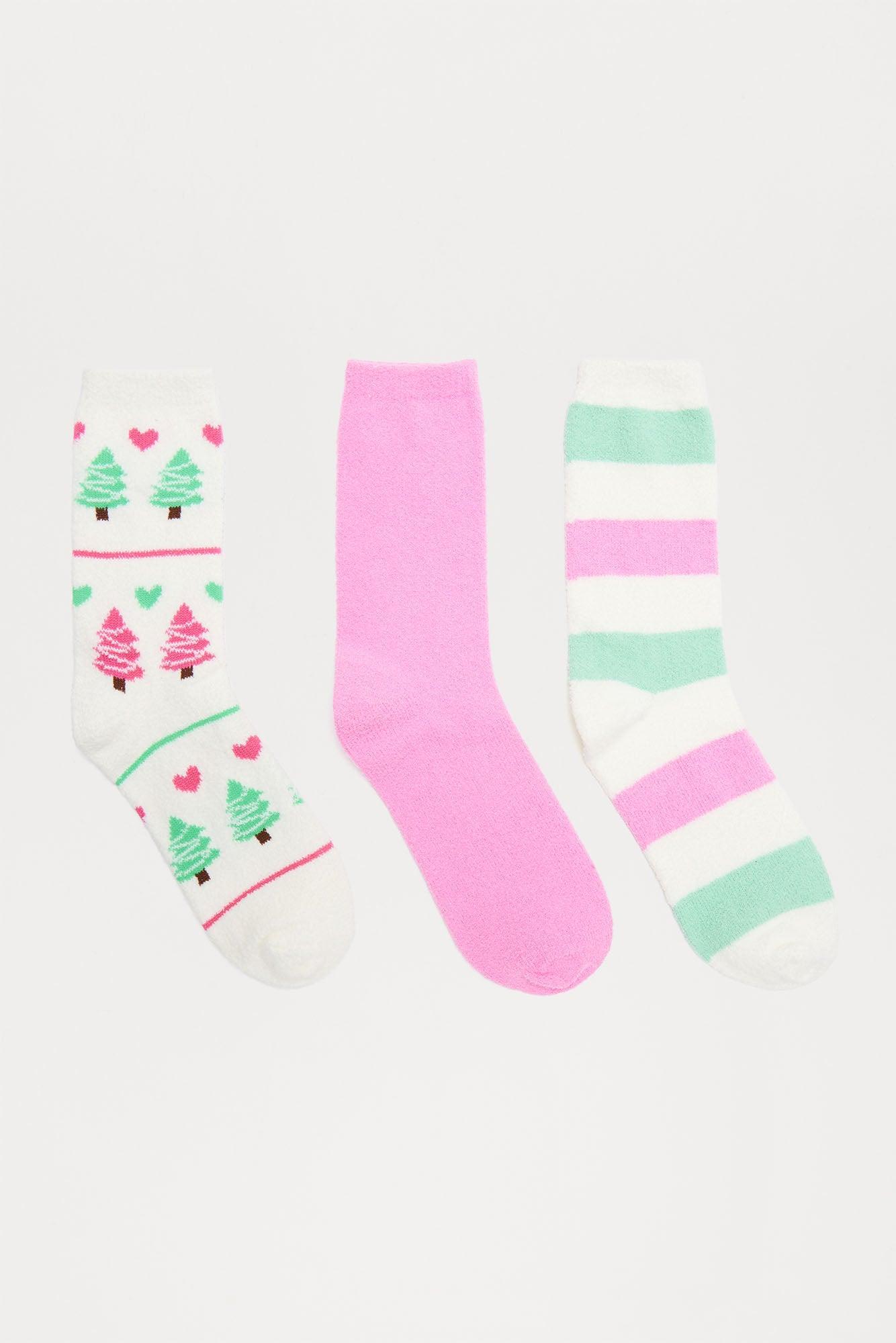 Home For The Winter 3 Pack Socks - Ivory/combo Product Image