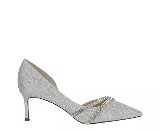 N by Nina Nevin Women's Heels, Size: 8.5, Silver Product Image