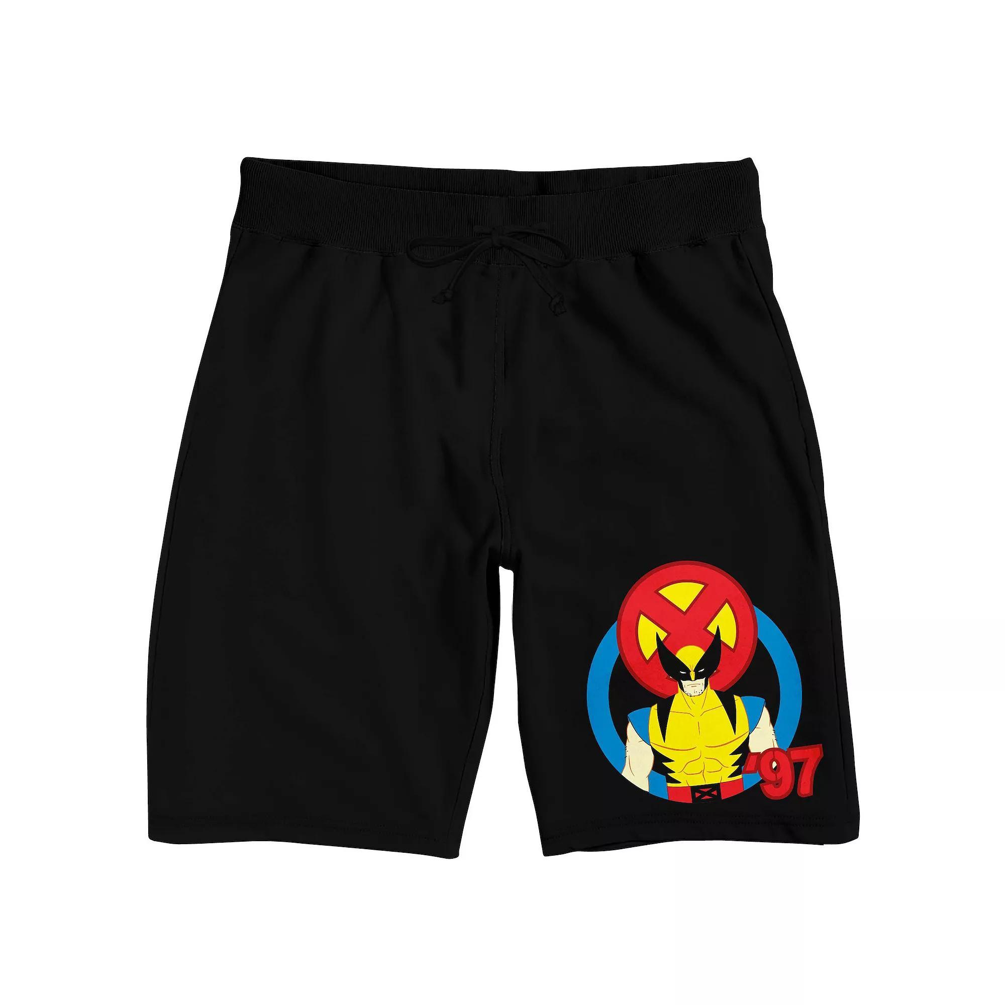 Men's Marvel X-Men 97 Wolverine Sleep Shorts, Size: XL, Black Product Image