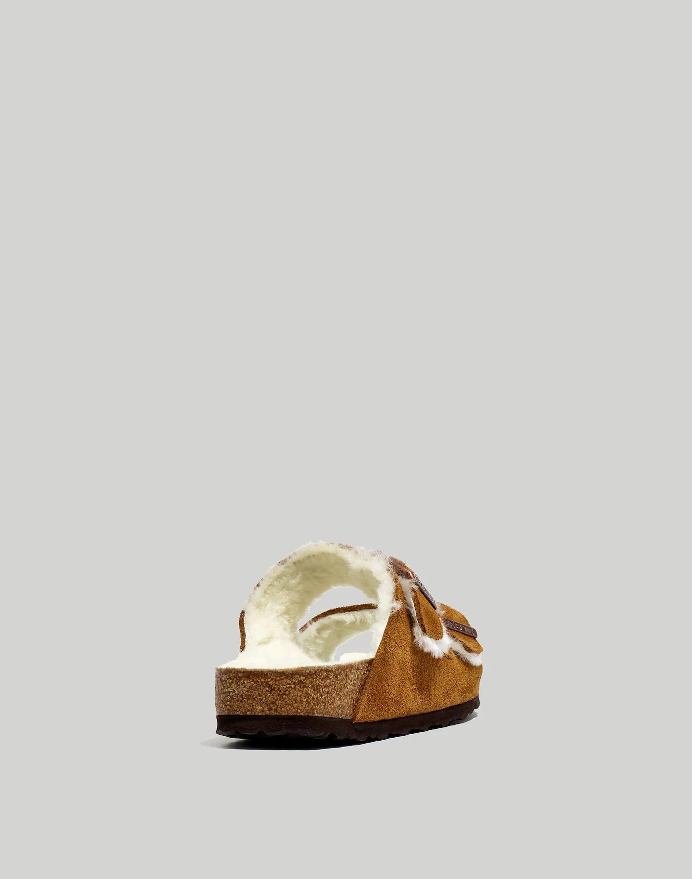 Birkenstock® Suede Arizona Sandals in Shearling Product Image