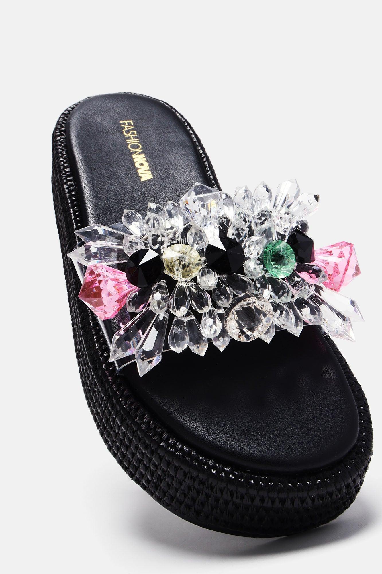 Ready For Some Sun Flatforms - Black Product Image