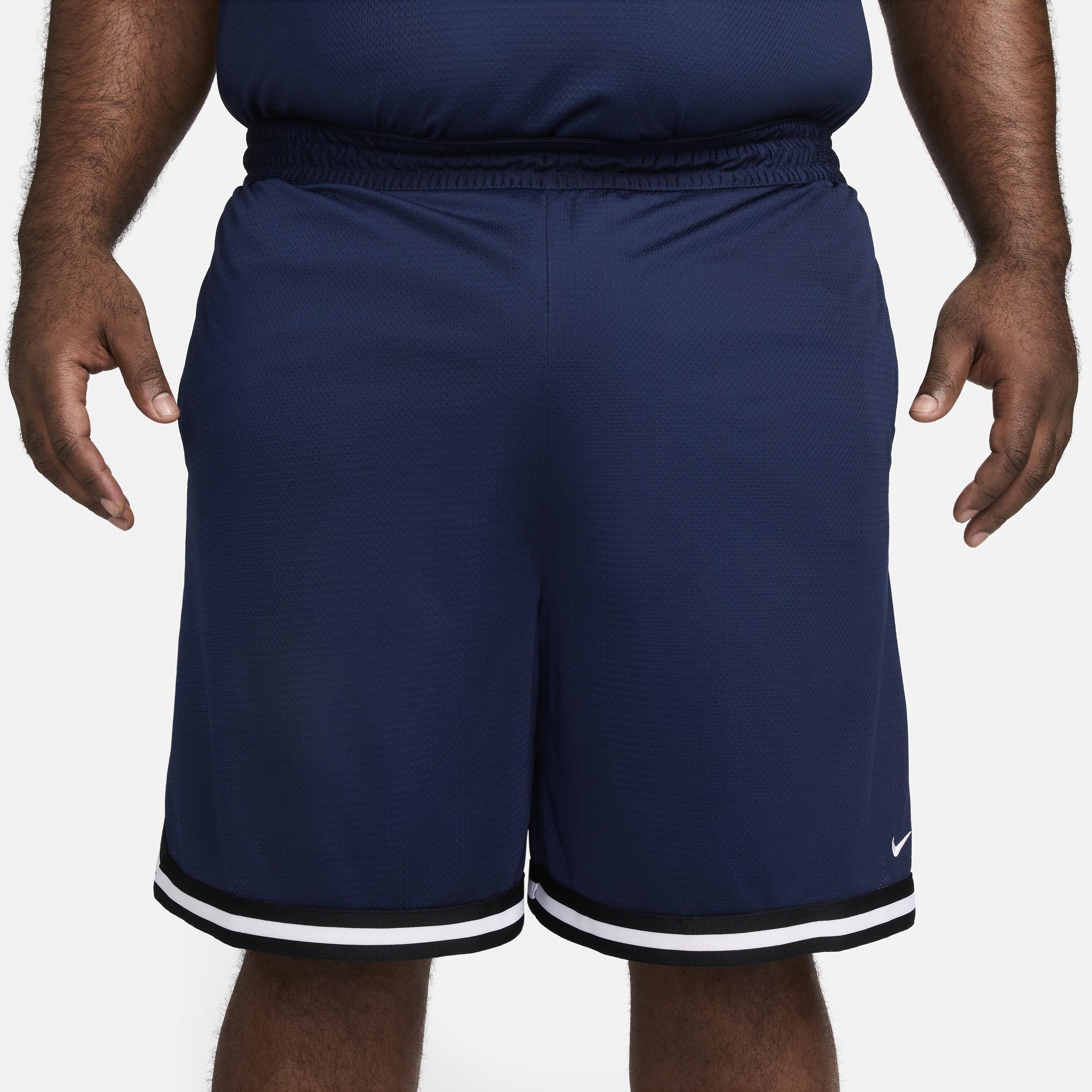 Nike Men's DNA Dri-FIT 8" Basketball Shorts in Blue/Midnight Navy Size Small 100% Polyester/Knit/Fiber Product Image