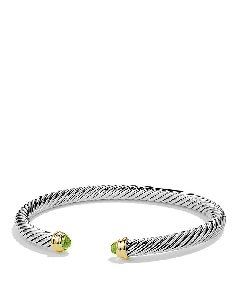 David Yurman Cable Classics Bracelet with Blue Topaz and Gold Product Image