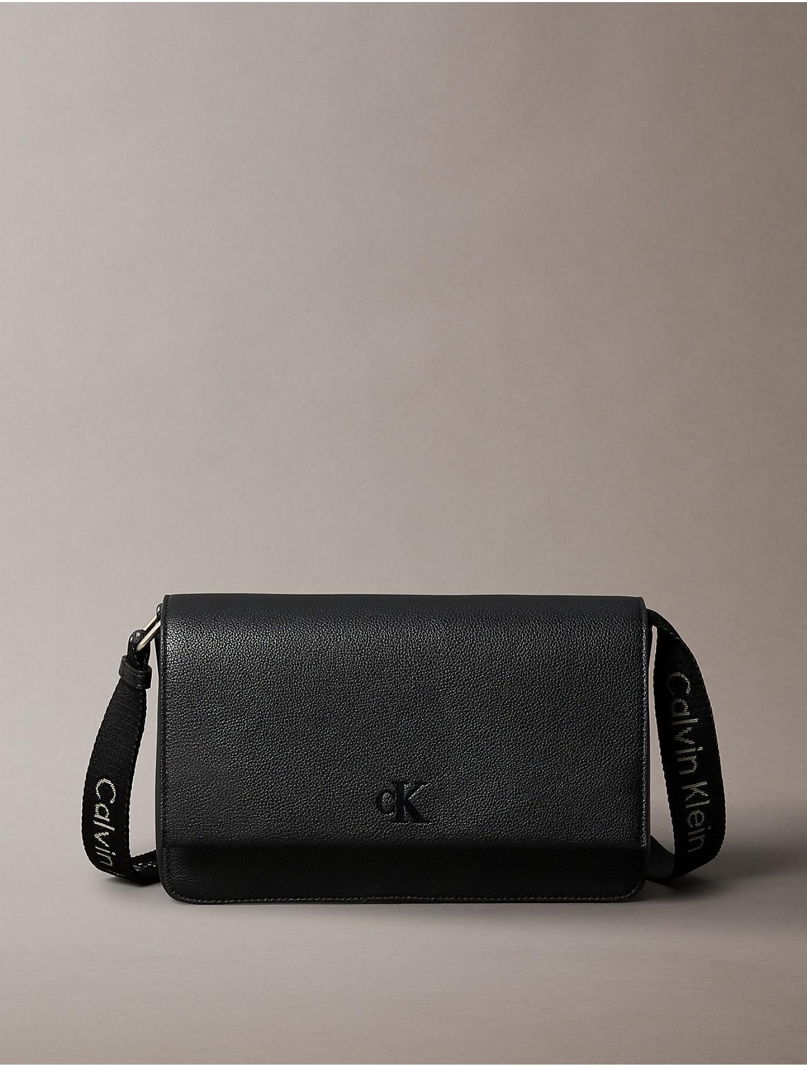 Calvin Klein Women's All Day Flap Crossbody Bag - Black Product Image