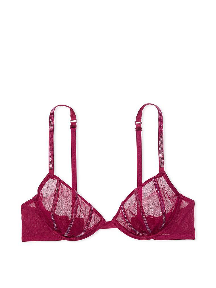 Sheer Shine Unlined Low-Cut Demi Bra Product Image