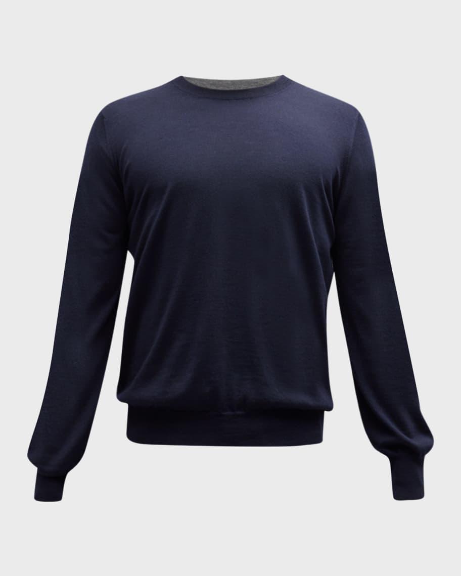 Mens Wool-Cashmere Crewneck Sweater Product Image