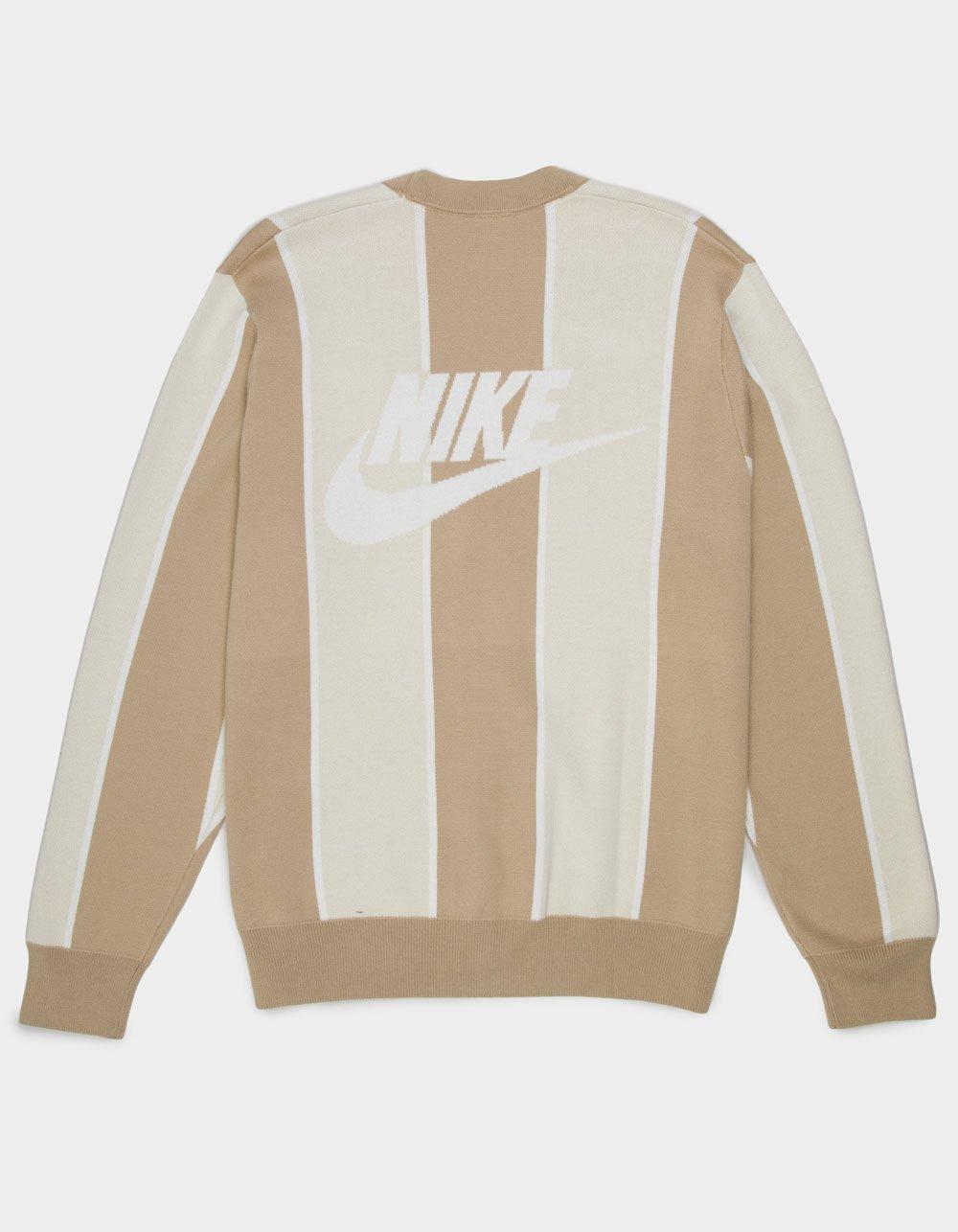 NIKE Club Fairway Stripe Mens Cardigan - BEIGE Product Image