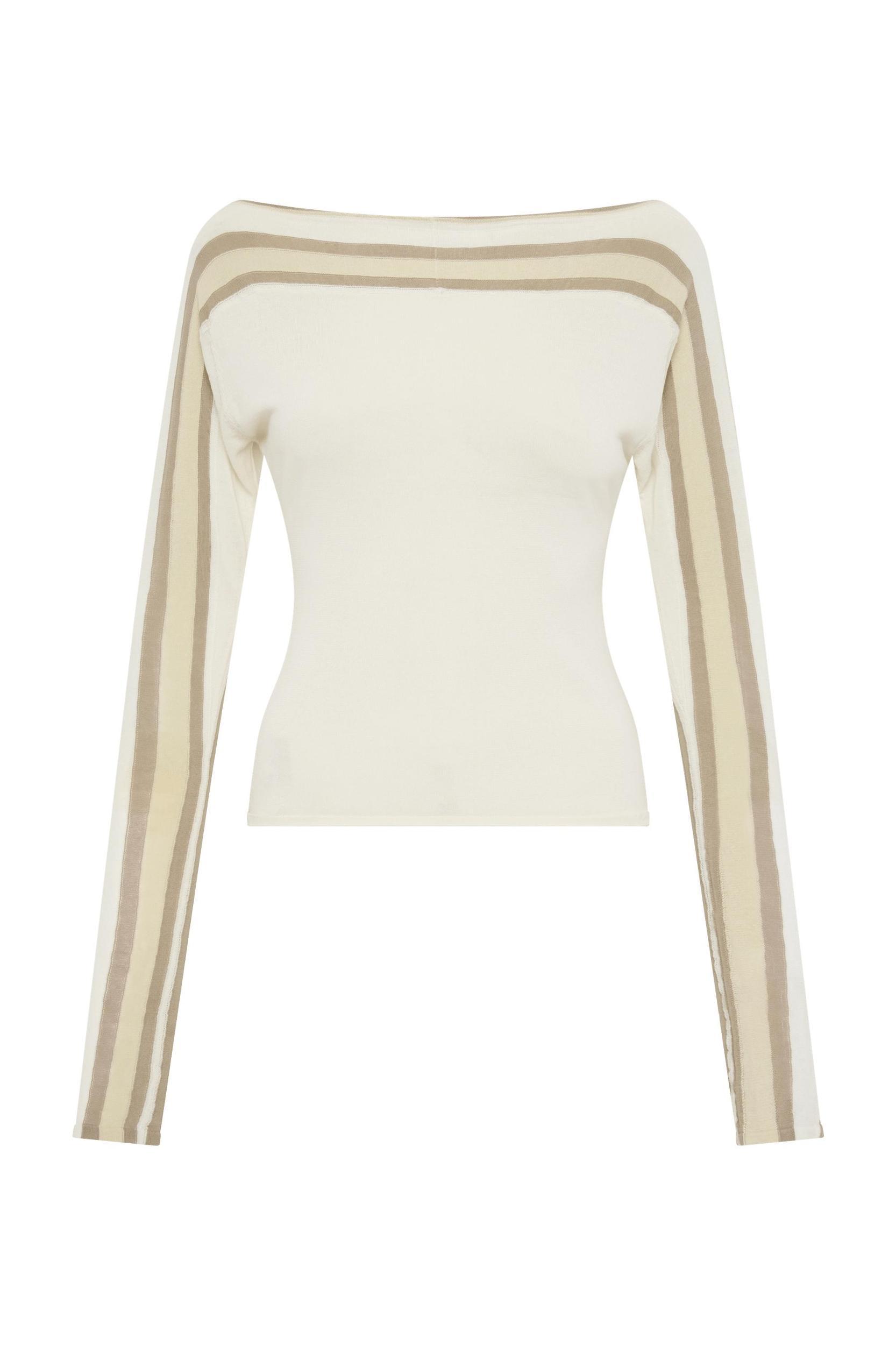 Citara Long Sleeve Top White - Final Sale Product Image