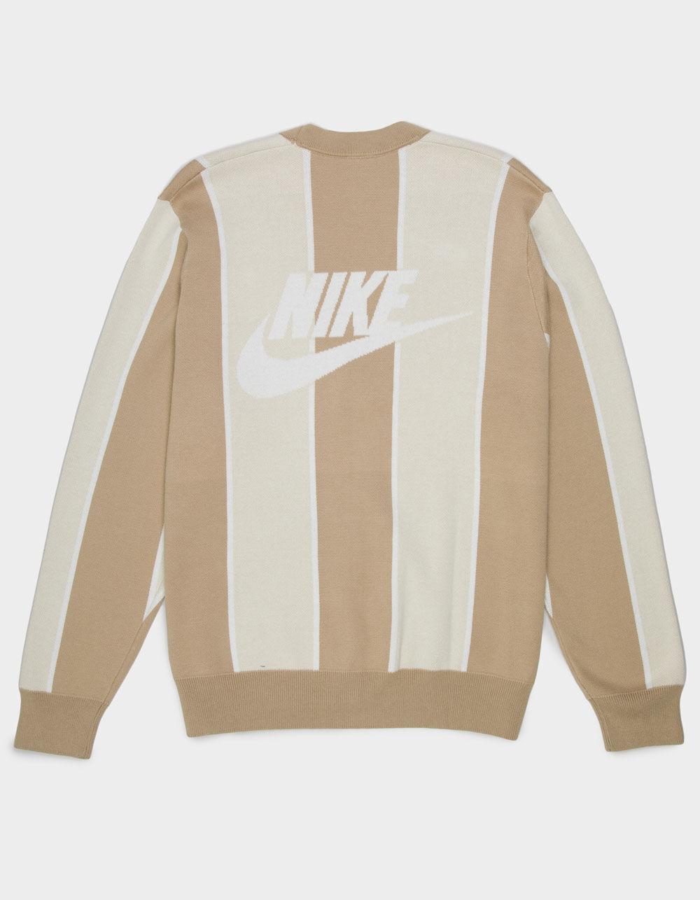 NIKE Club Fairway Stripe Mens Cardigan - BEIGE Product Image