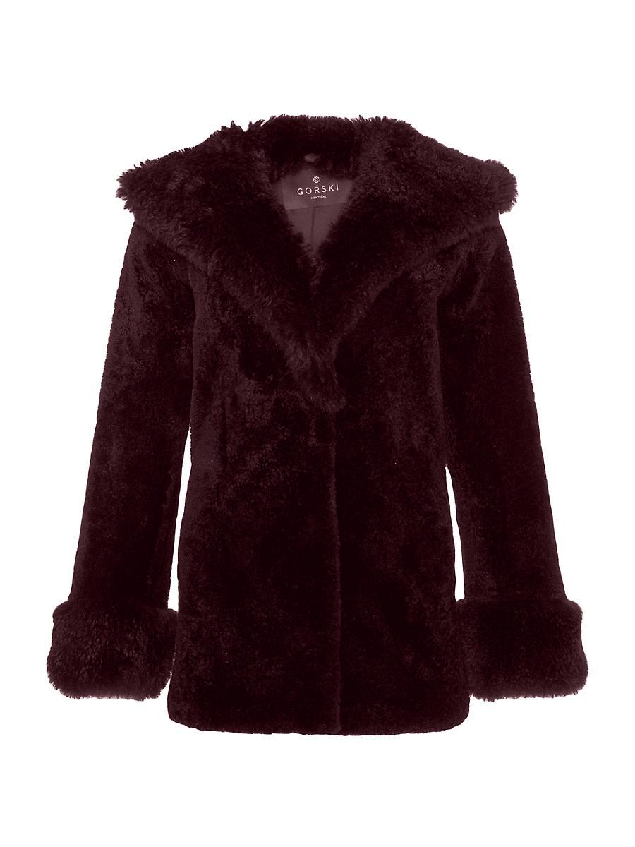 Womens Sheared Cashmere Goat Parka Product Image
