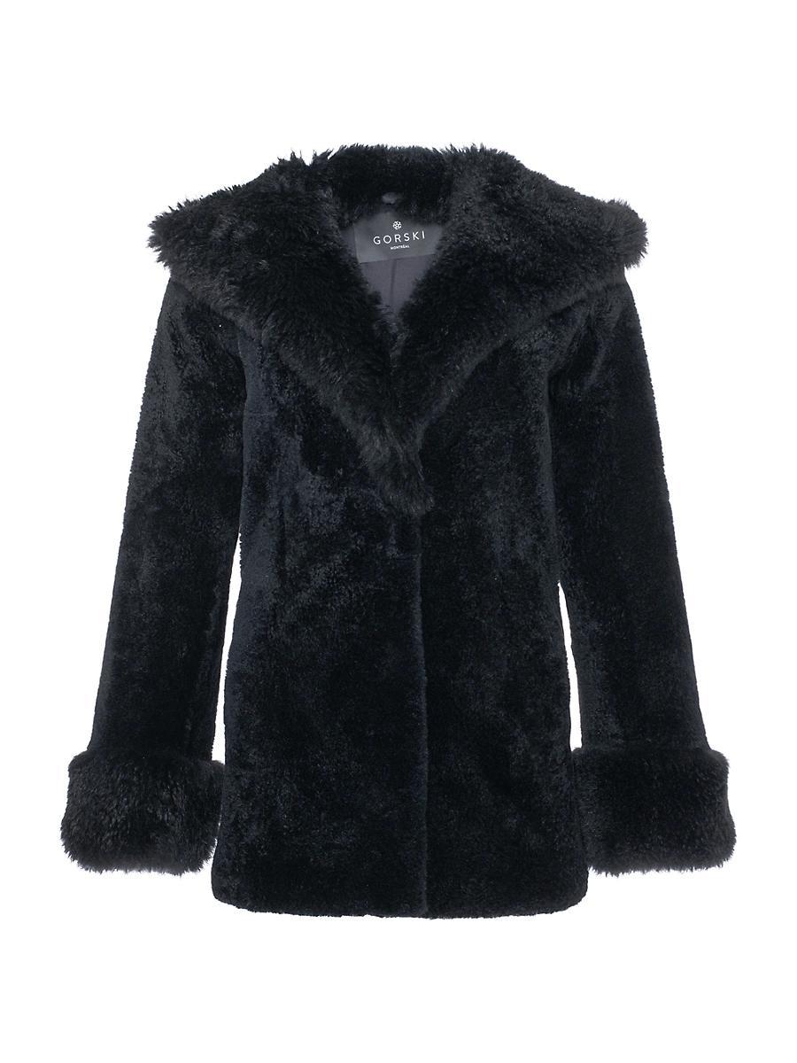 Womens Sheared Cashmere Goat Parka Product Image