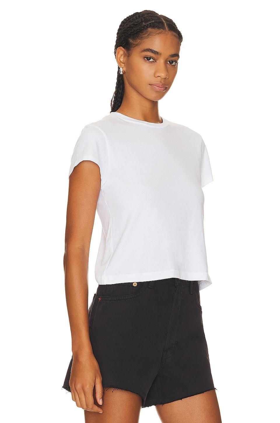 Agolde Adine Cotton Shrunken Tee Product Image