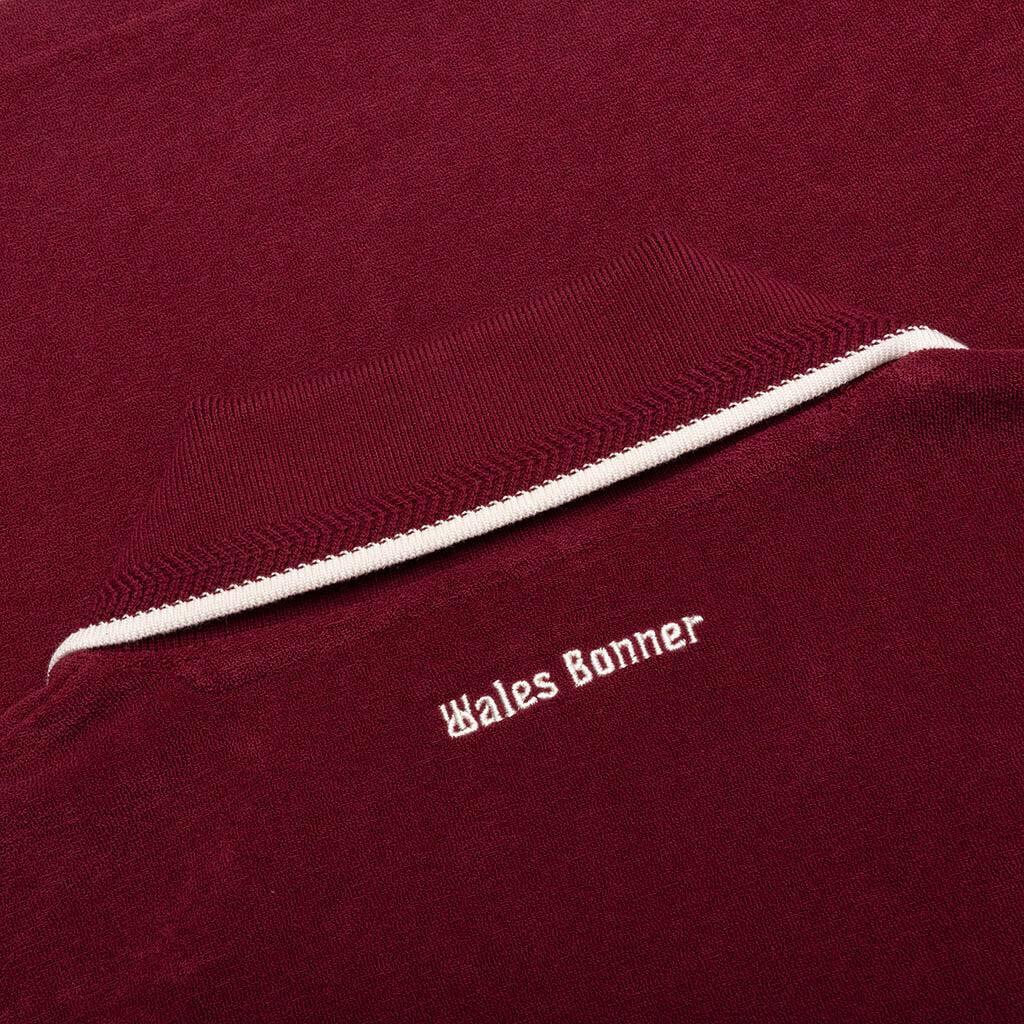 Adidas x Wales Bonner Terry Polo - Collegiate Burgundy Male Product Image