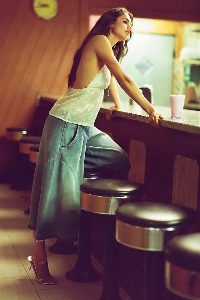 Mare Mare V-Neck Shiny Tank Top Product Image