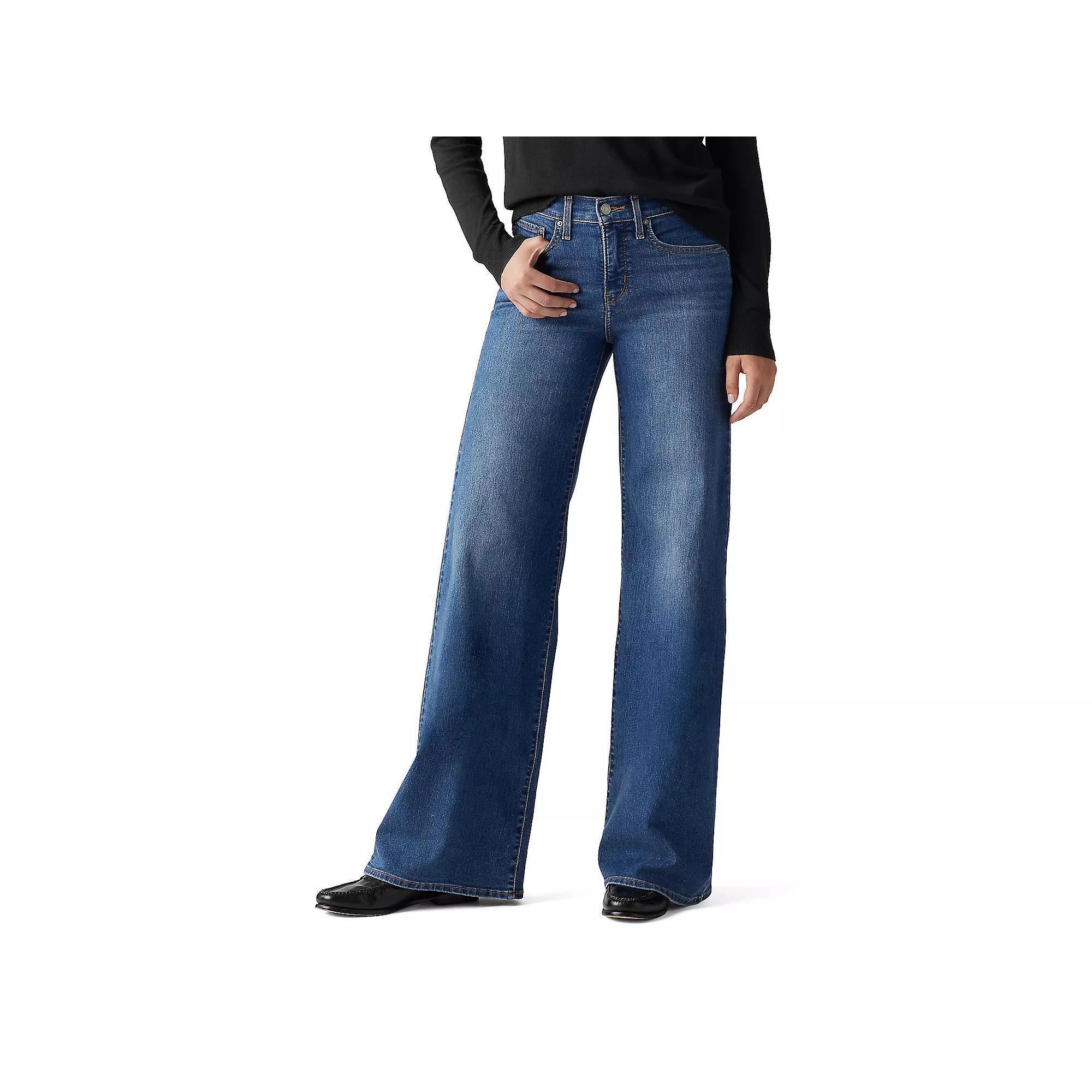 Women's Levi's® 318 Shaping Wide-Leg Jeans, Size: 30(US 10)Medium, Clever Product Image