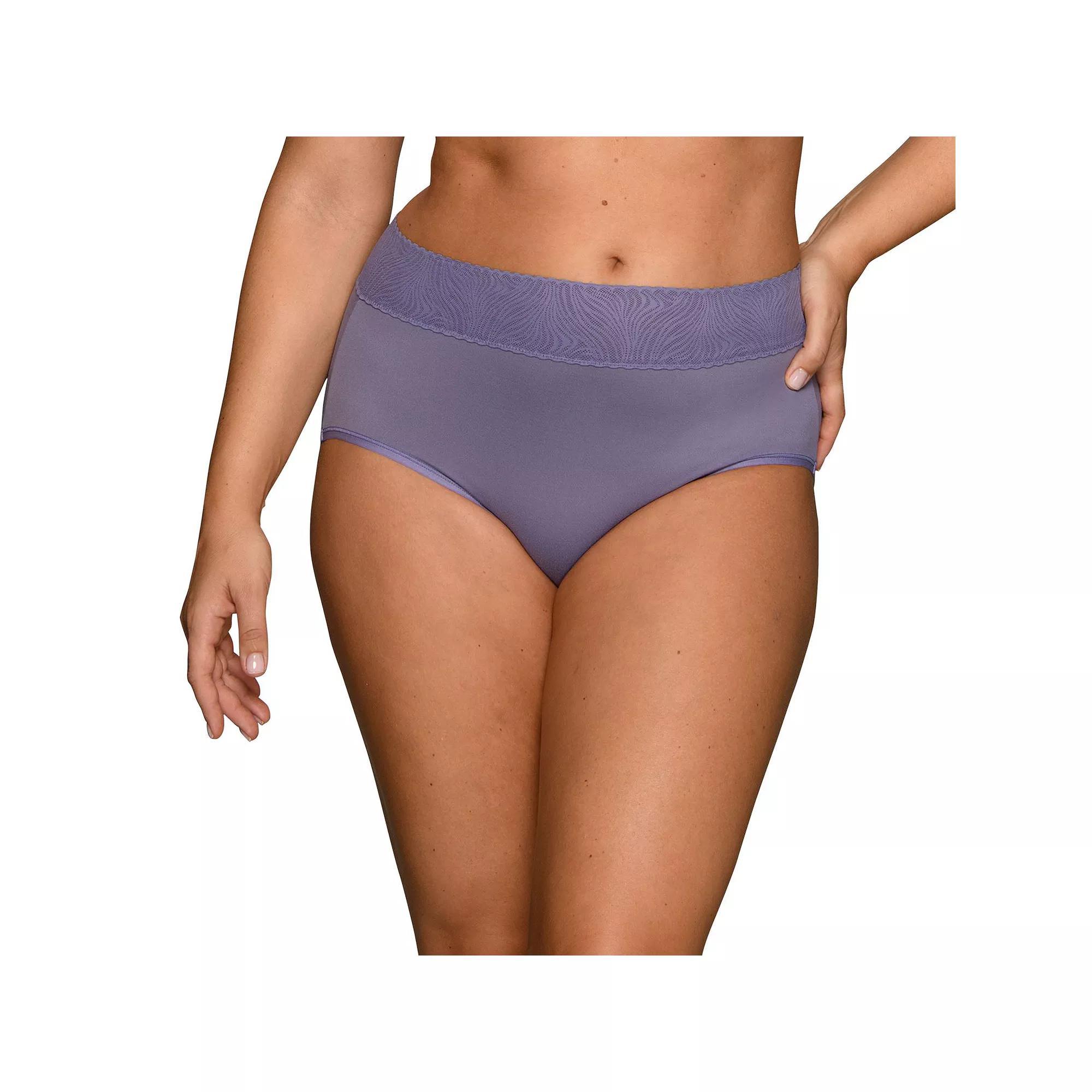 Womens Vanity Fair Lingerie Effortless Brief Panty 13276 Charmed Purple Product Image