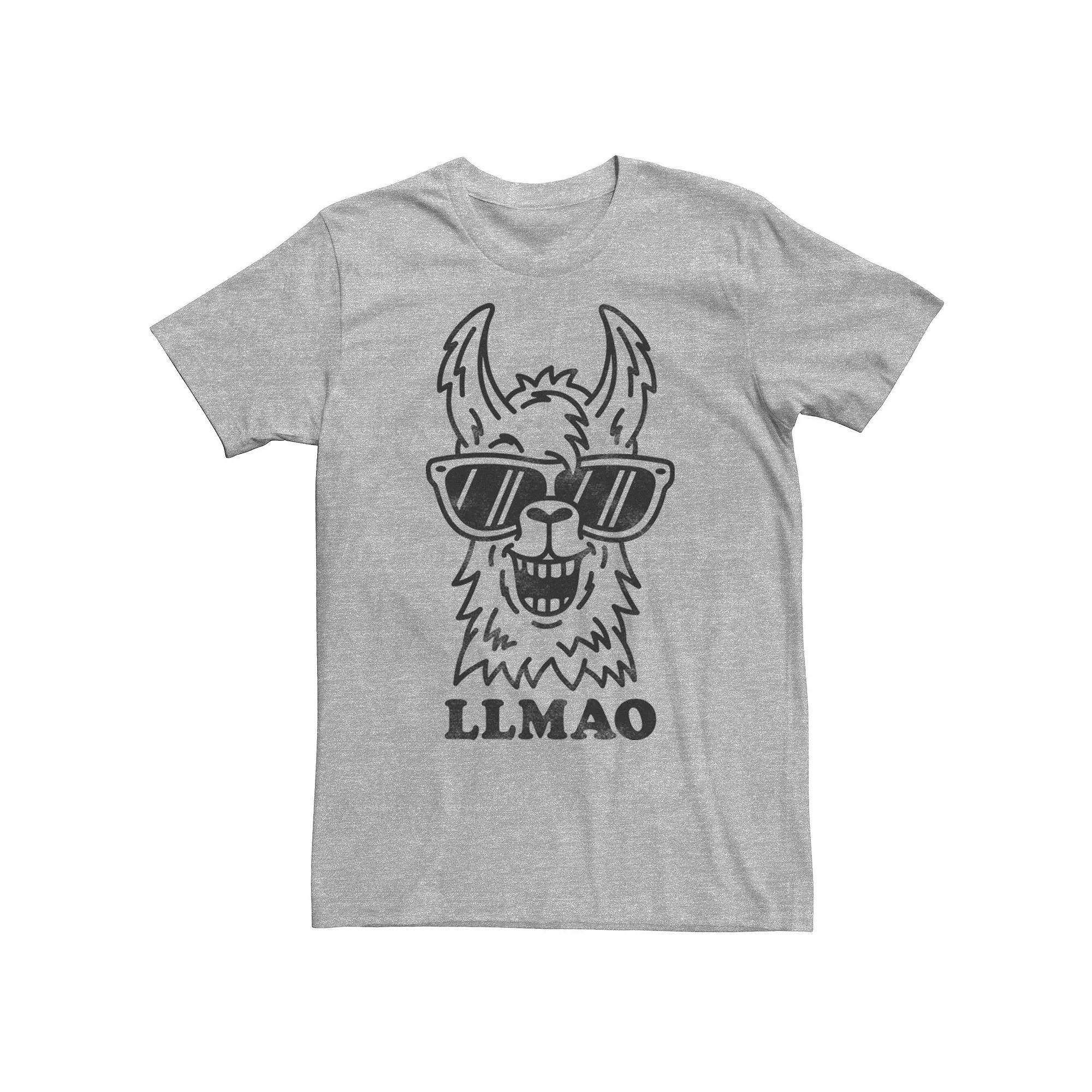 Men's Laughing Llama Graphic Tee, Size: Small, Grey Heather Product Image