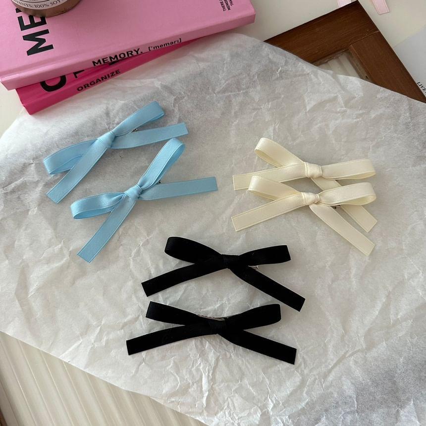 Set of 2: Ribbon Bow Hair Clip Product Image