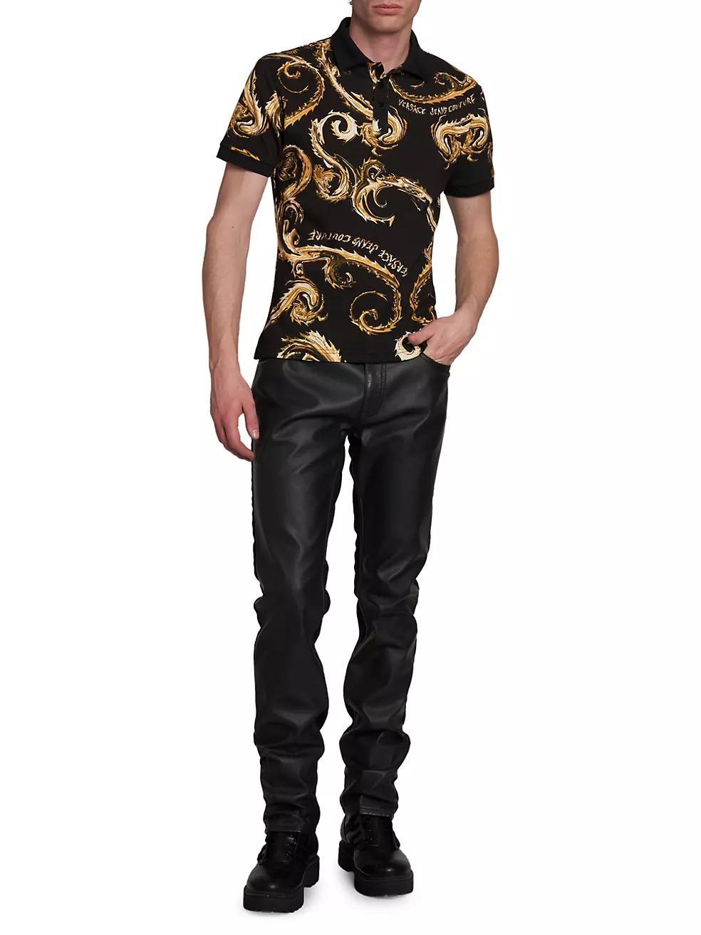 Baroque Cotton Polo Shirt Product Image