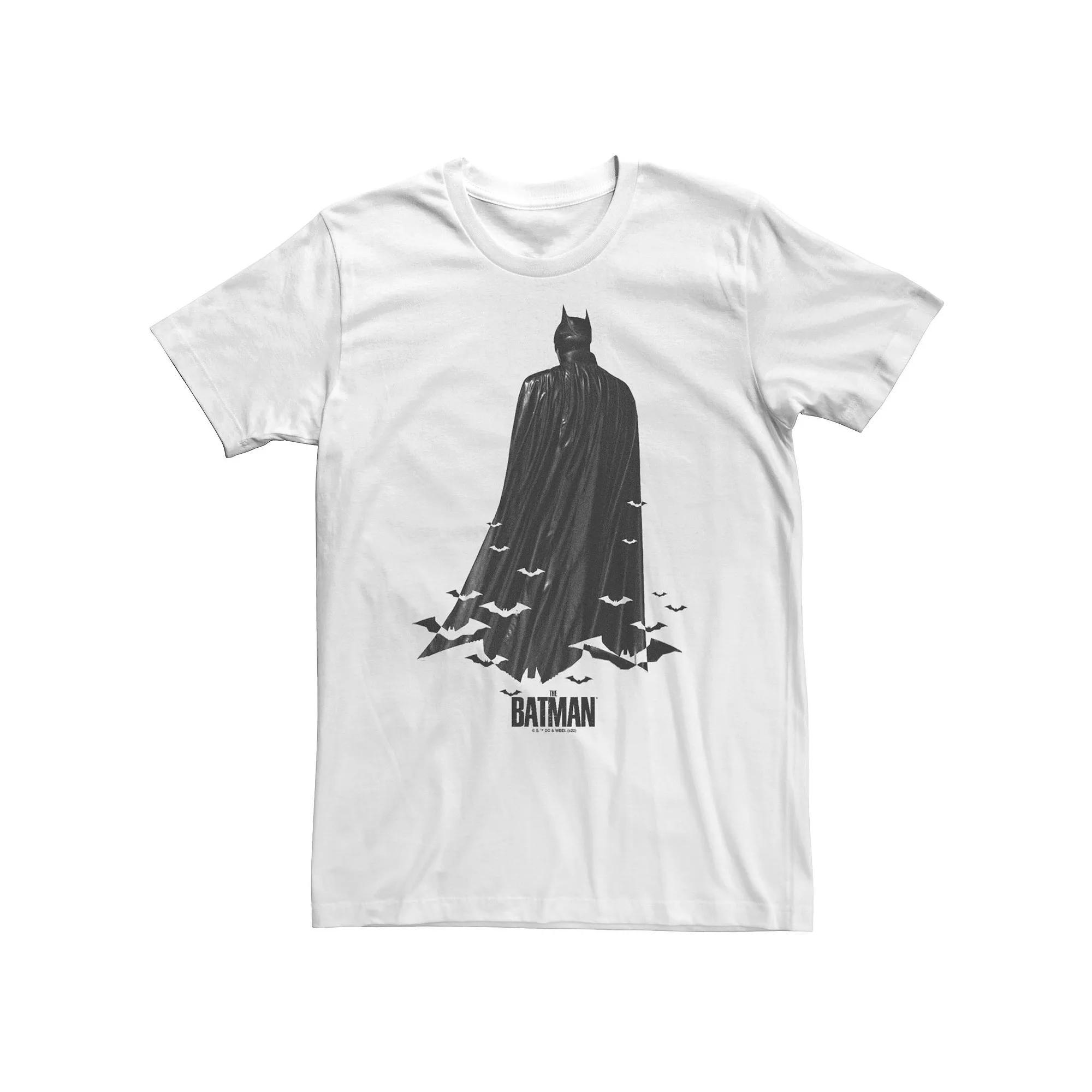 Big & Tall DC Batman Shadow Of The Knight Tee, Men's, Size: 3XL Tall, White Product Image