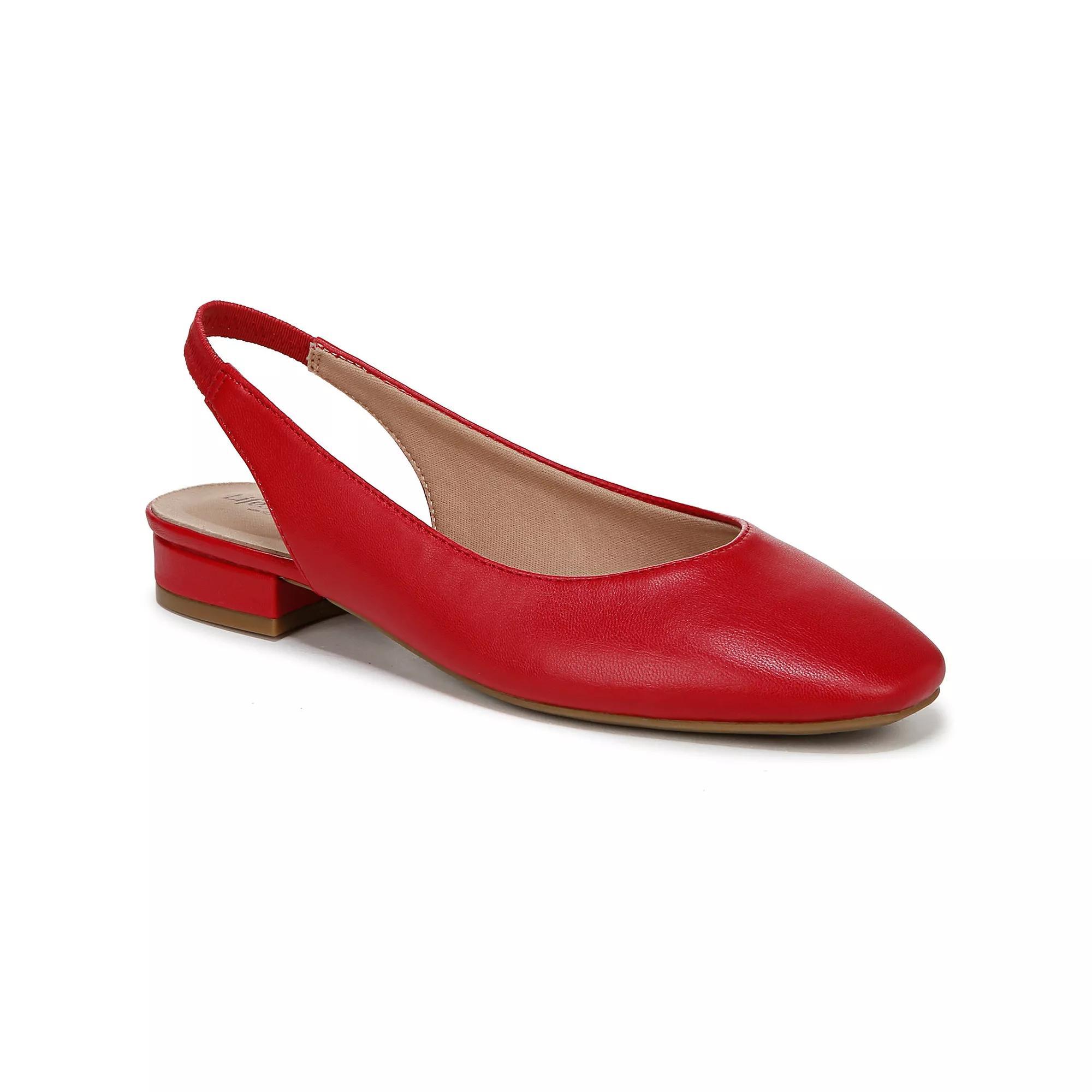 LifeStride Claire Women's Slingback Flats, Size: 5, Red Red Faux Product Image